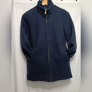 J.Crew  Wool blend Full zip Village Coat Ladies size S